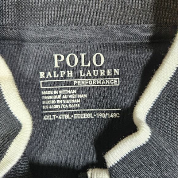 Polo Ralph Lauren Performance Men's 4XL Black Full Zip Track Jacket - Picture 2 of 7